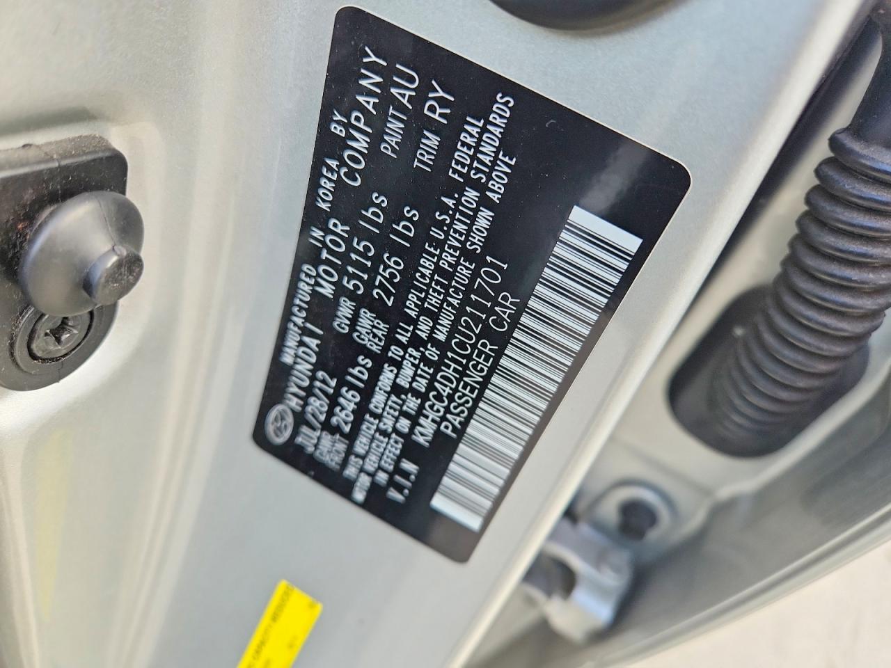 2012 HYUNDAI GENESIS 5.0L photo 12