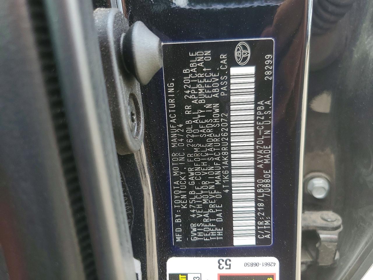 2024 TOYOTA CAMRY XSE photo 34
