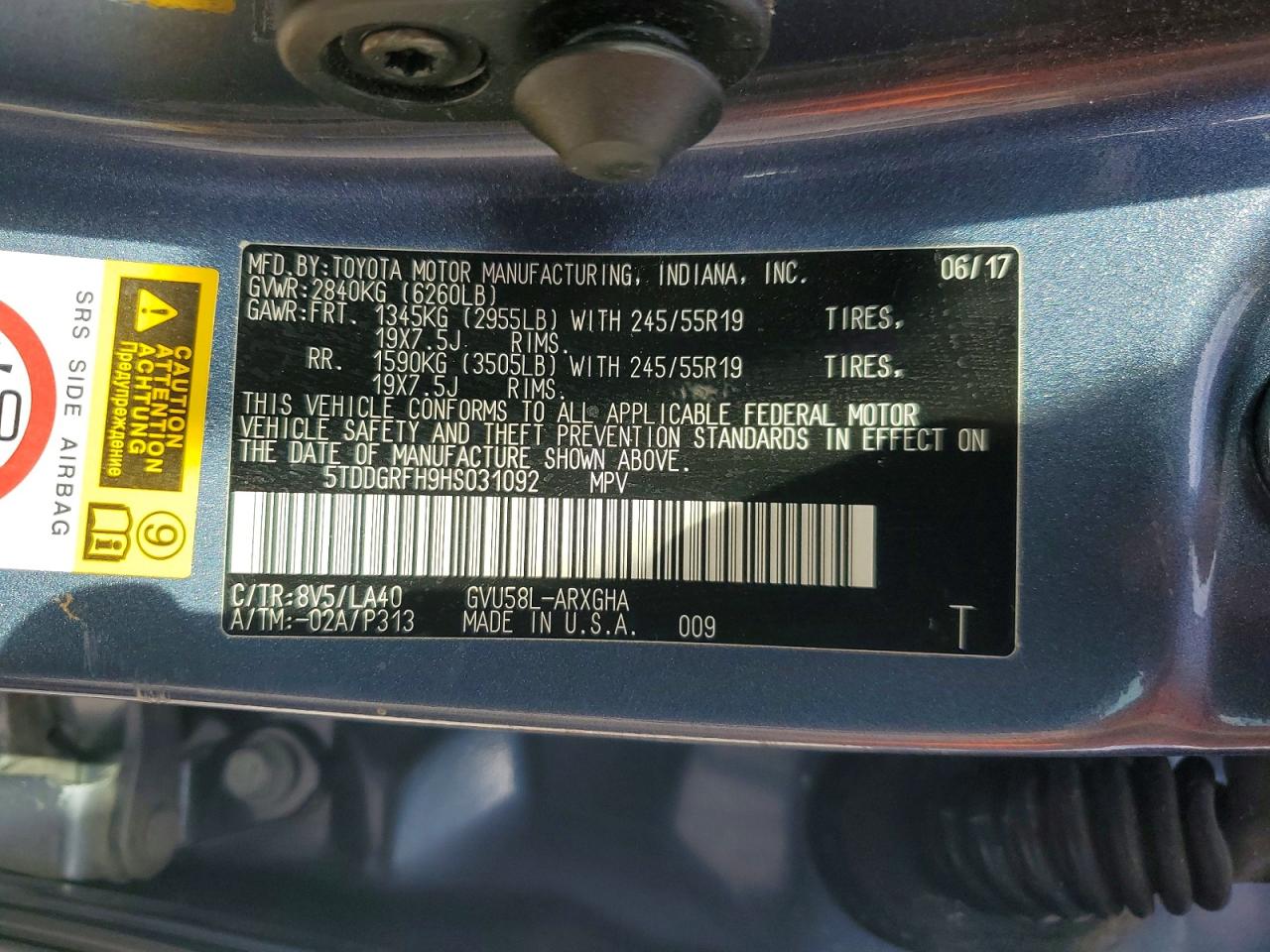 2017 TOYOTA HIGHLANDER HYBRID LIMITED photo 37