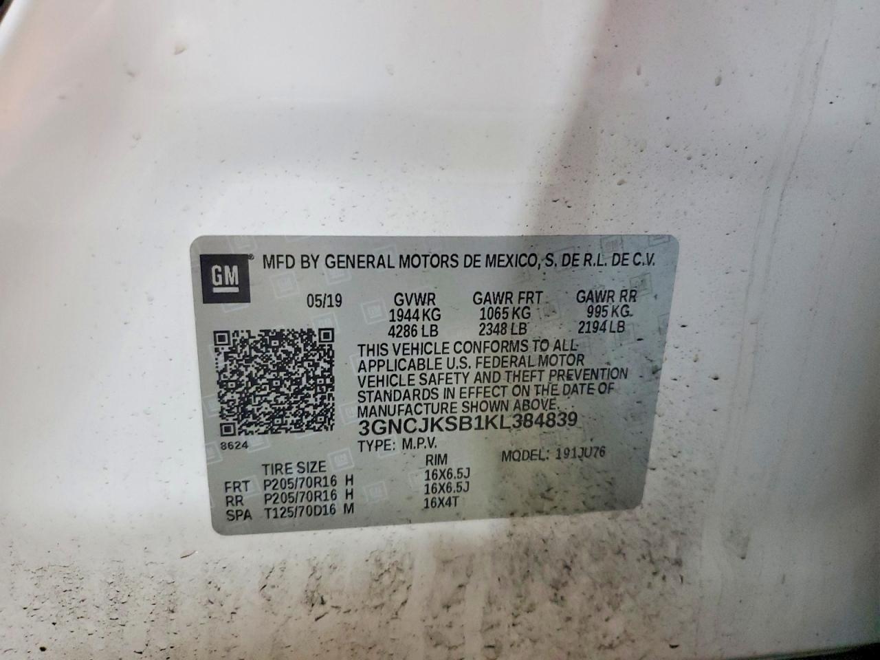 2019 CHEVROLET TRAX LS photo 37