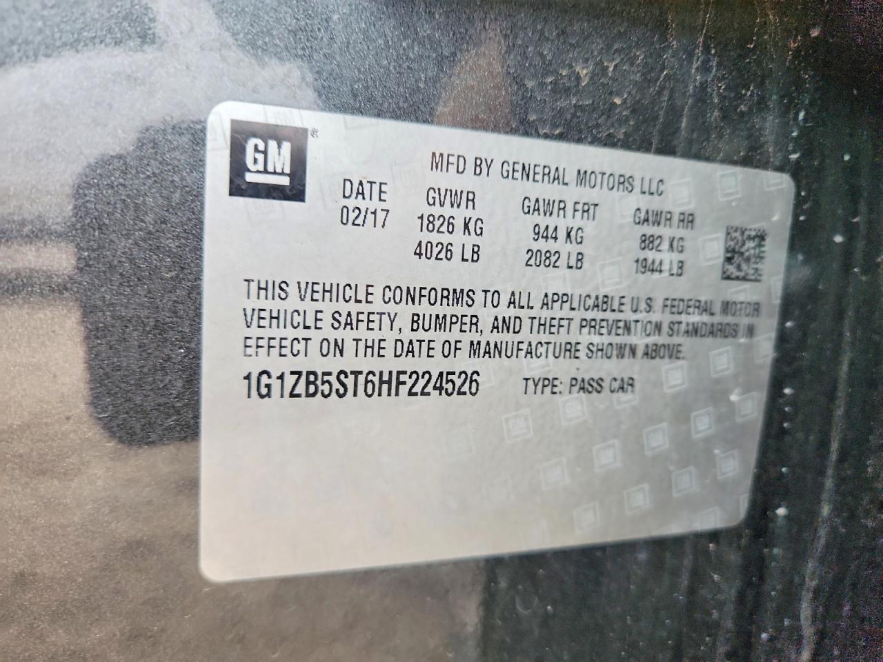 2017 CHEVROLET MALIBU LS photo 23