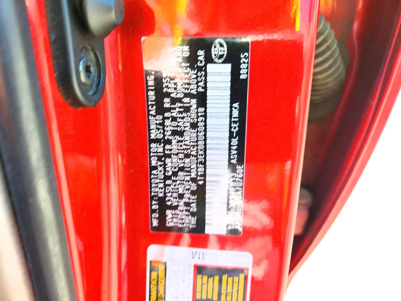 2011 TOYOTA CAMRY LE photo 25