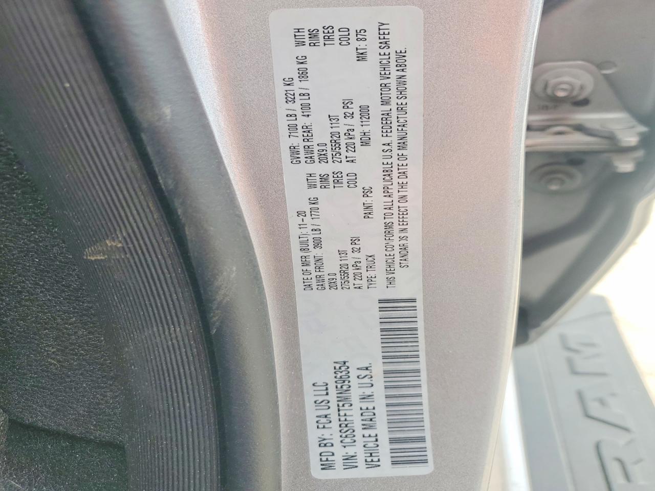 2021 RAM 1500 BIG HORN photo 34