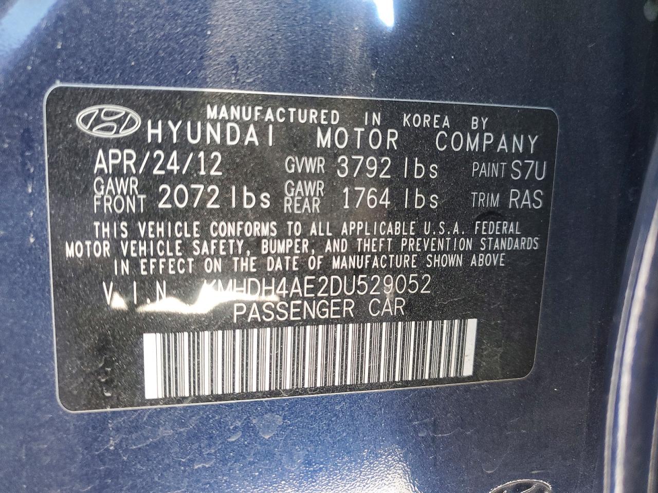 2013 HYUNDAI ELANTRA LIMITED photo 34