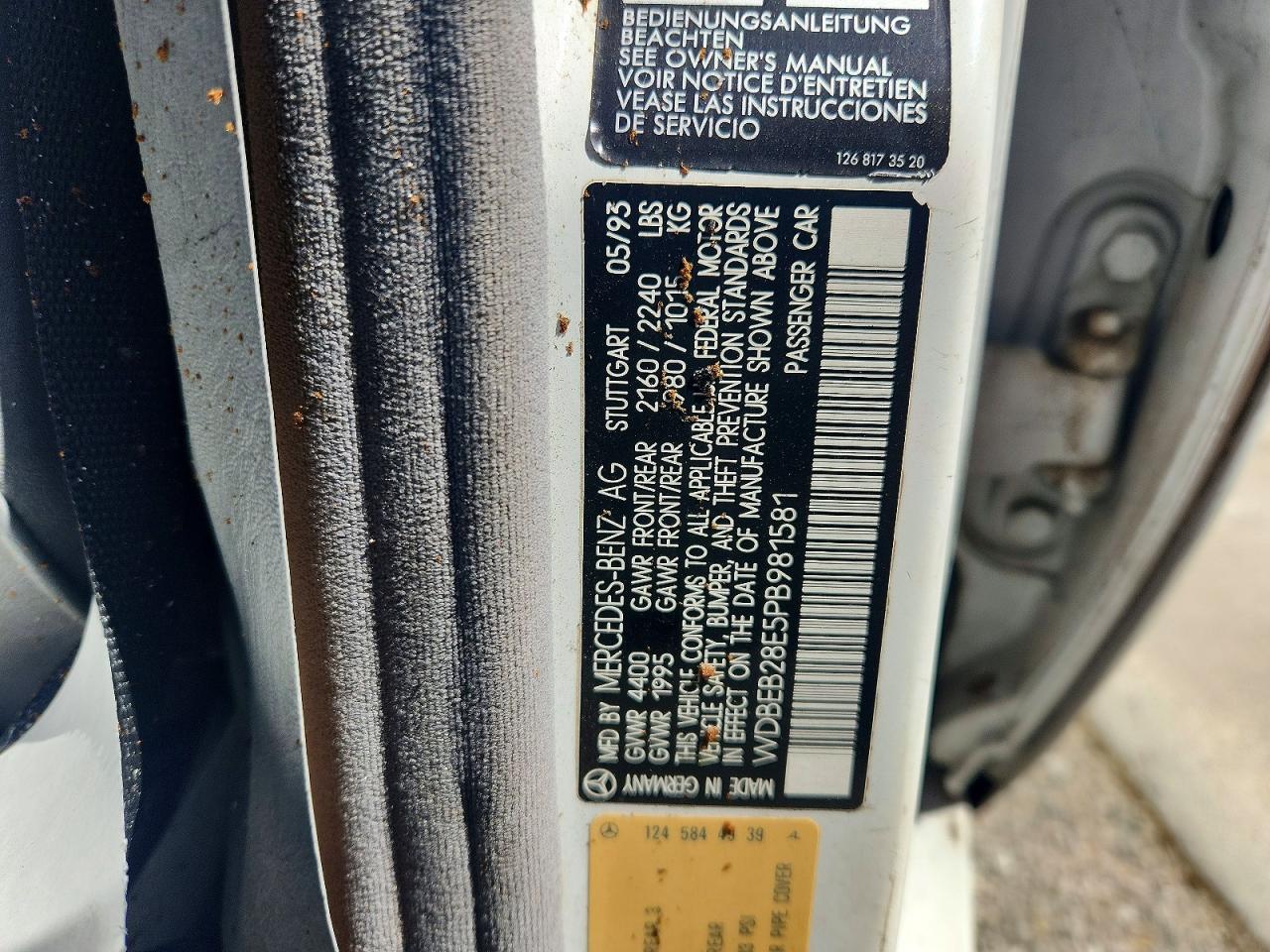 1993 MERCEDES-BENZ 300 D photo 34