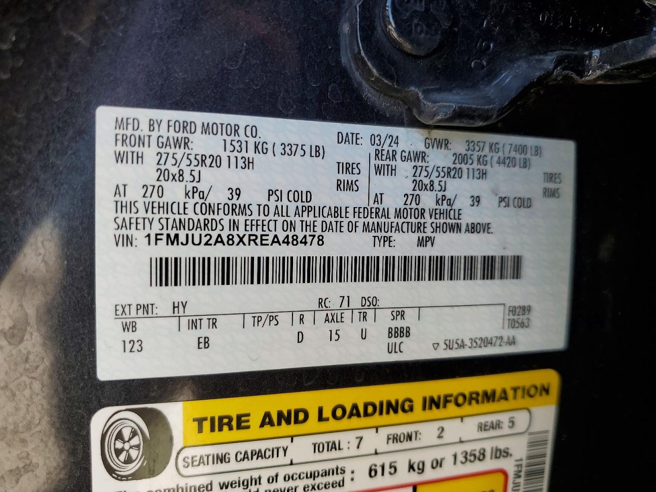 2024 FORD EXPEDITION LIMITED photo 27