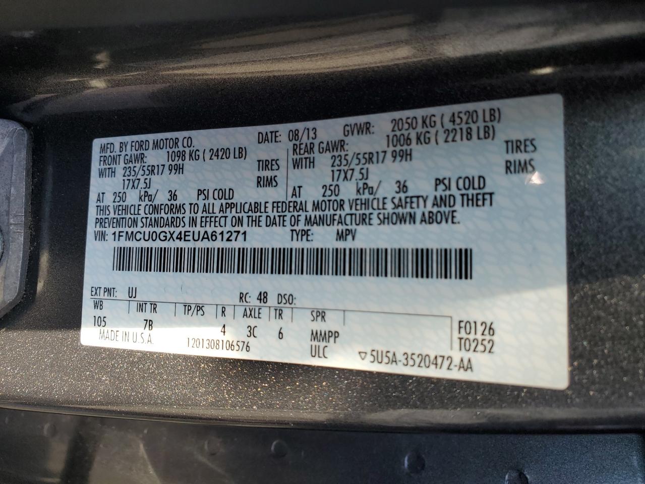 2014 FORD ESCAPE SE photo 25