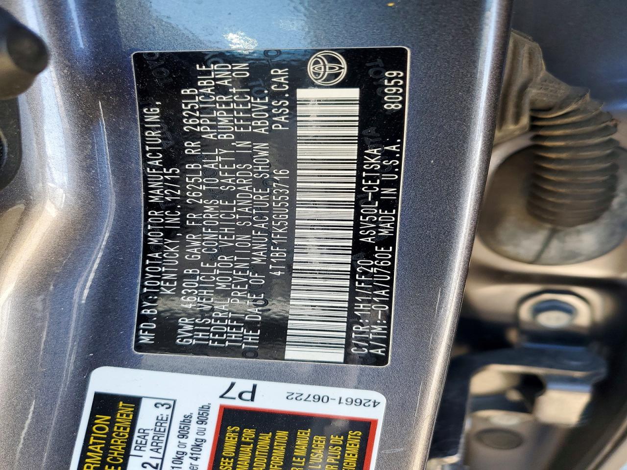 2016 TOYOTA CAMRY SE photo 23