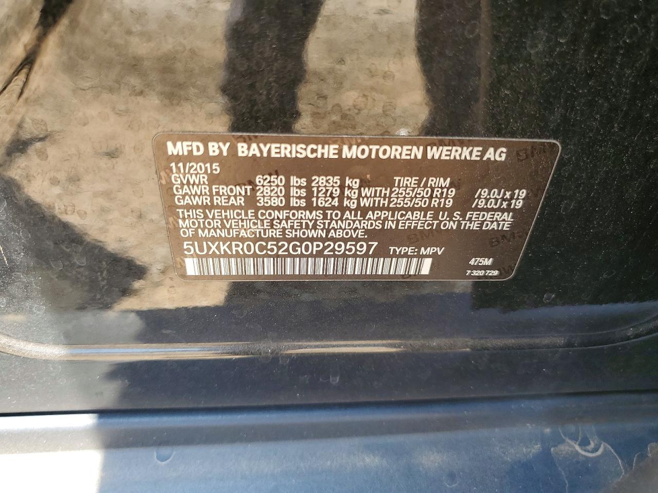 2016 BMW X5 XDRIVE35I photo 34