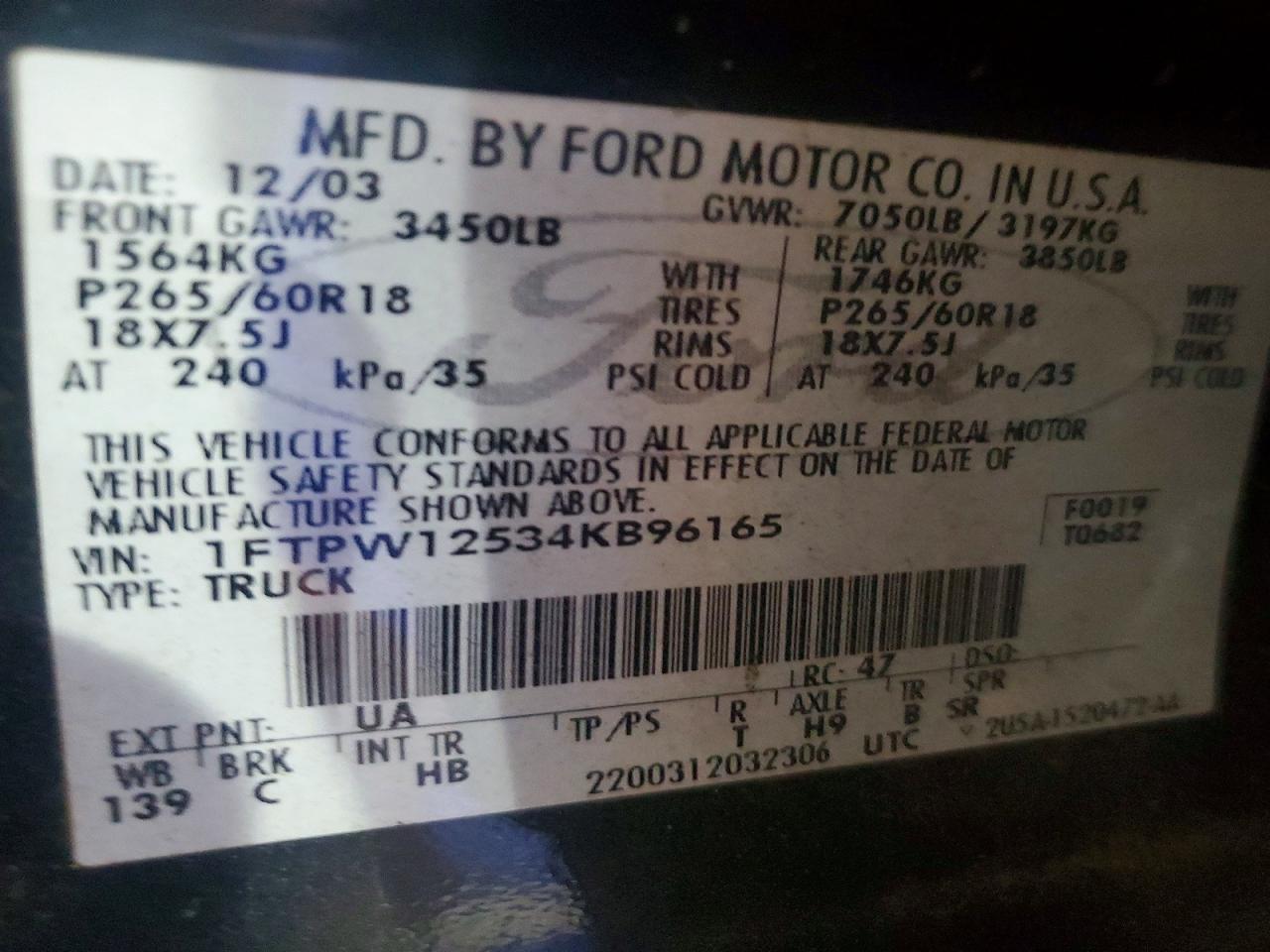 2004 FORD F150 SUPERCREW photo 34