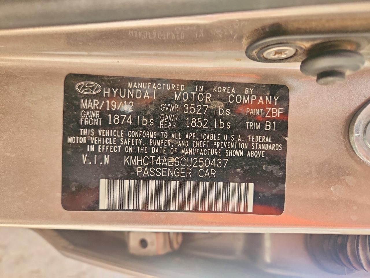 2012 HYUNDAI ACCENT GLS photo 34