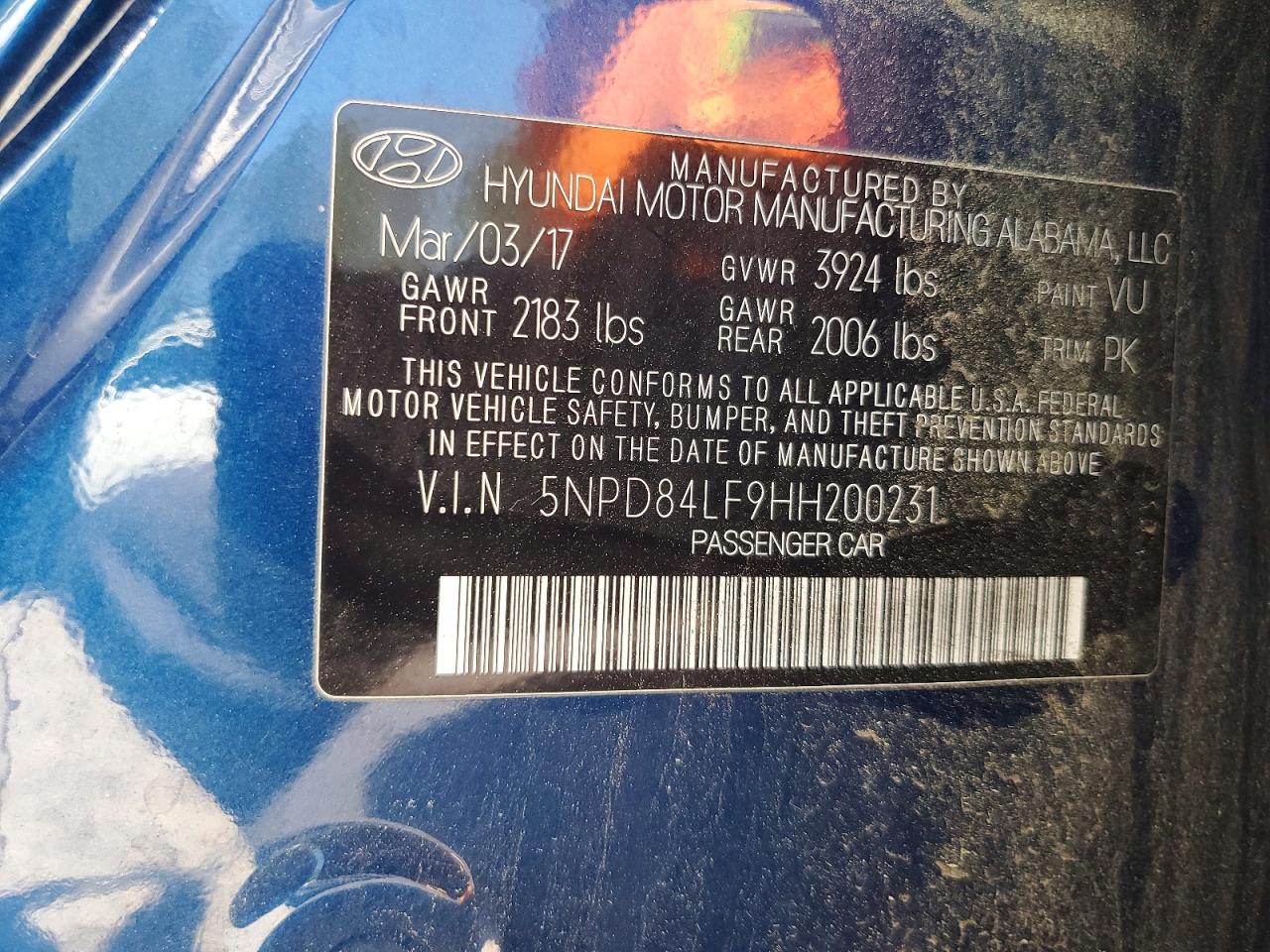 2017 HYUNDAI ELANTRA SE photo 25