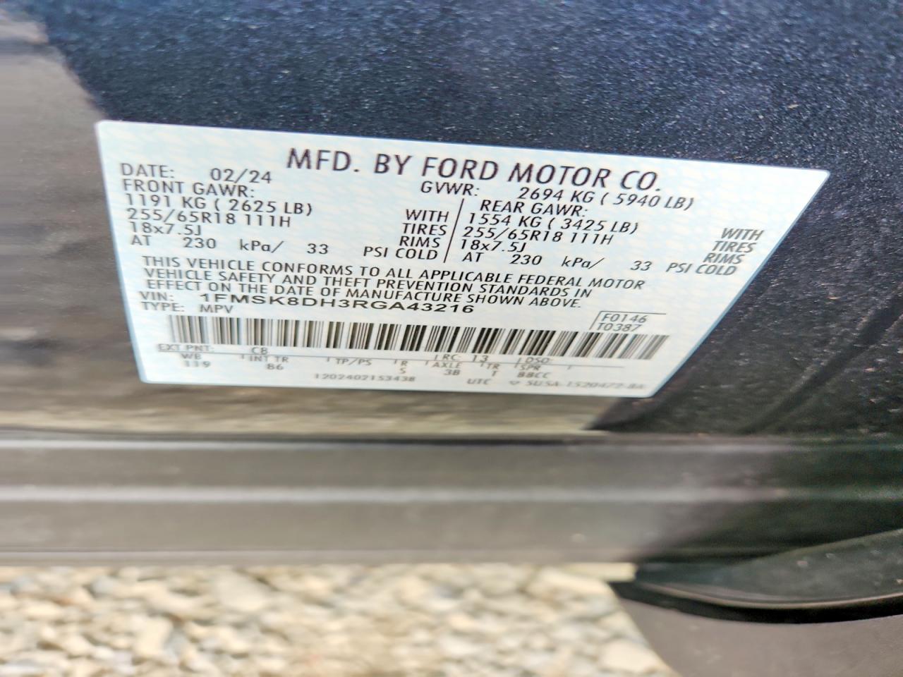 2024 FORD EXPLORER XLT photo 37