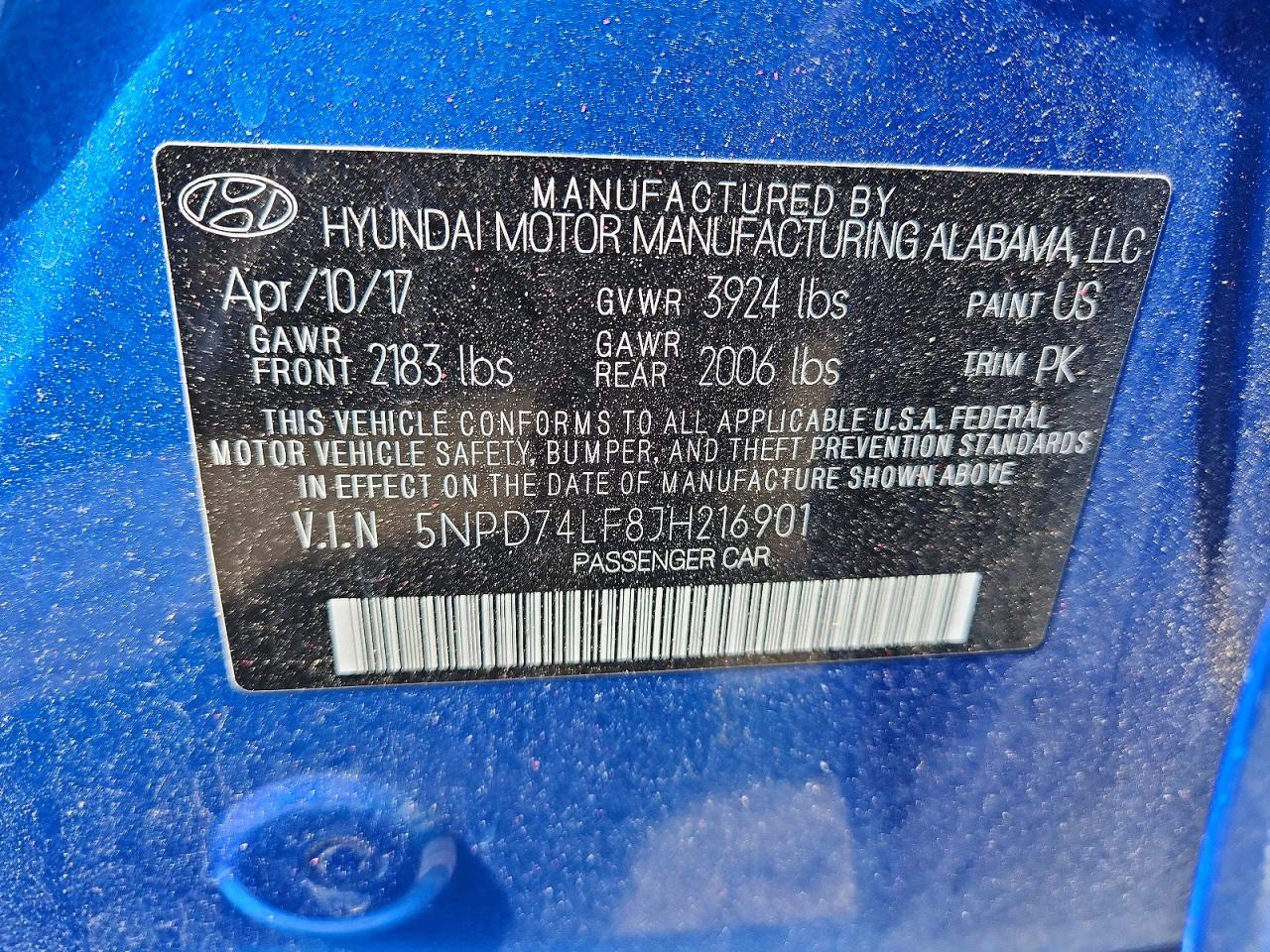 2018 HYUNDAI ELANTRA SE photo 23