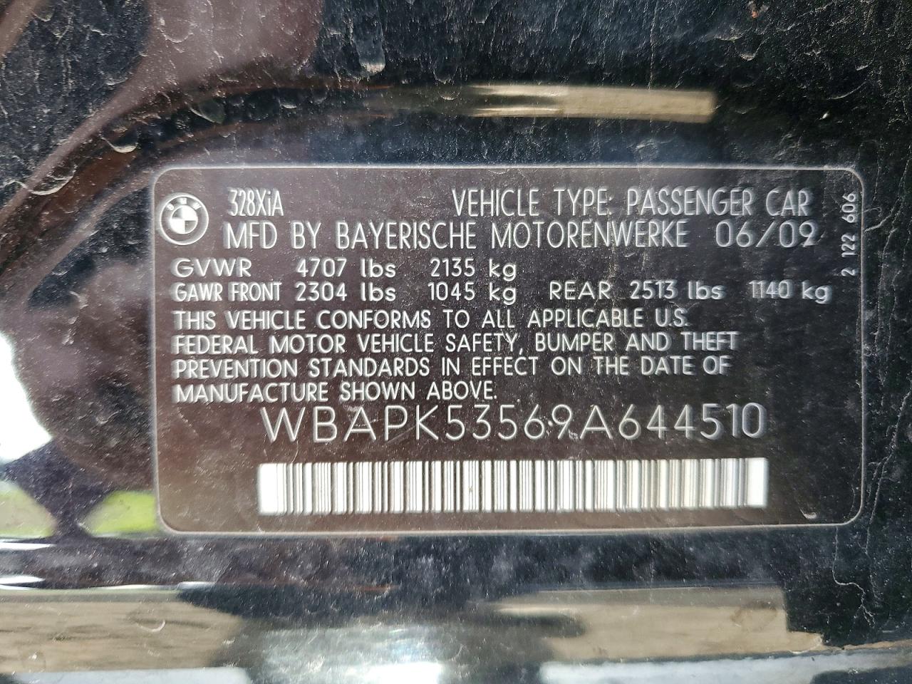 2009 BMW 328 XI SULEV photo 12