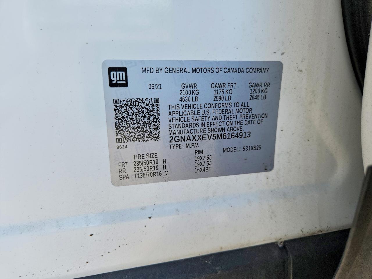 2021 CHEVROLET EQUINOX PREMIER photo 27