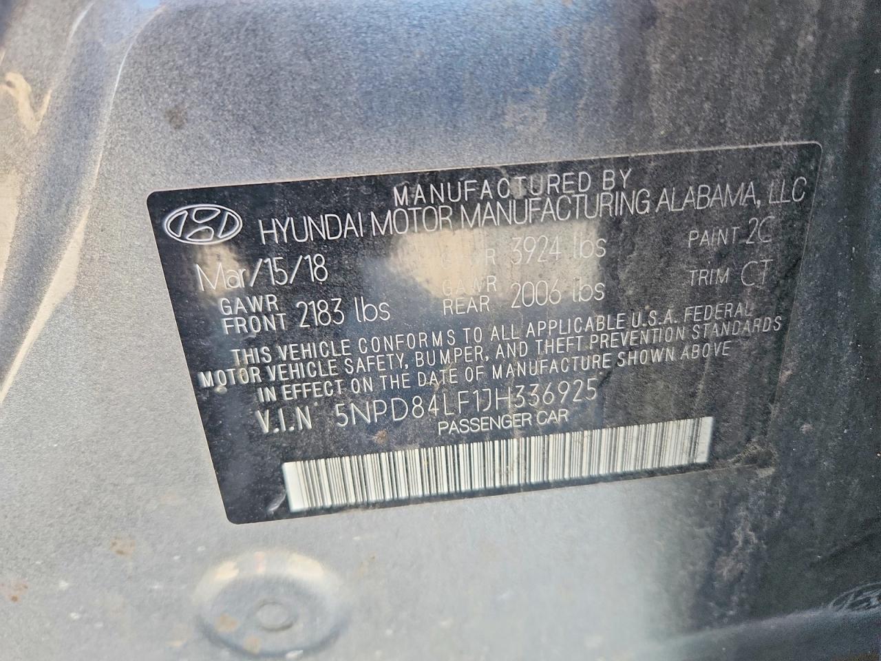 2018 HYUNDAI ELANTRA SEL photo 12