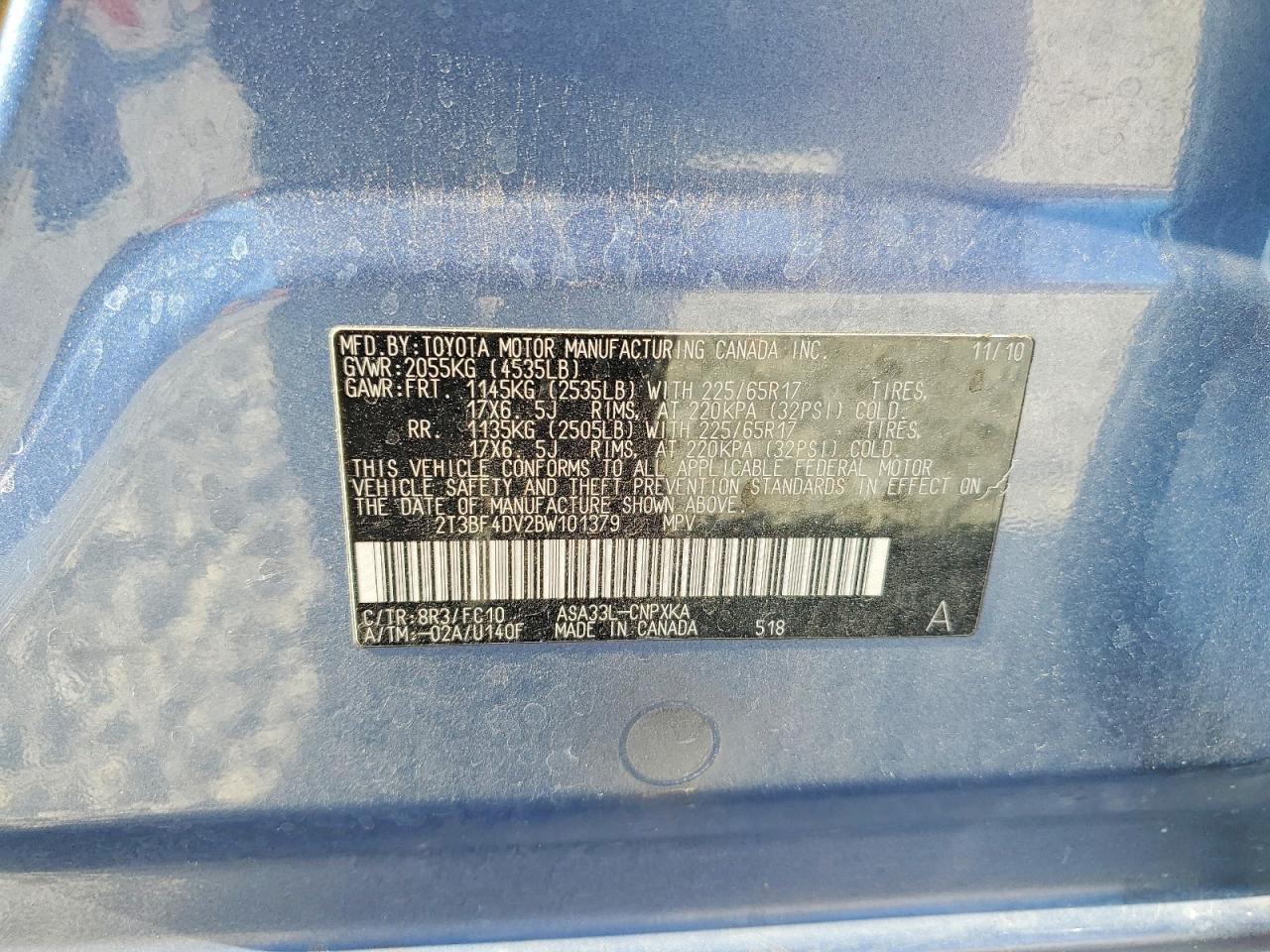 2011 TOYOTA RAV4 BASE photo 23