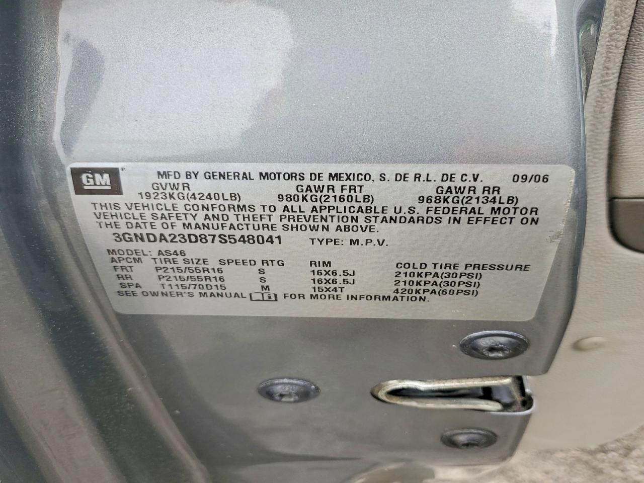 2007 CHEVROLET HHR LT photo 34