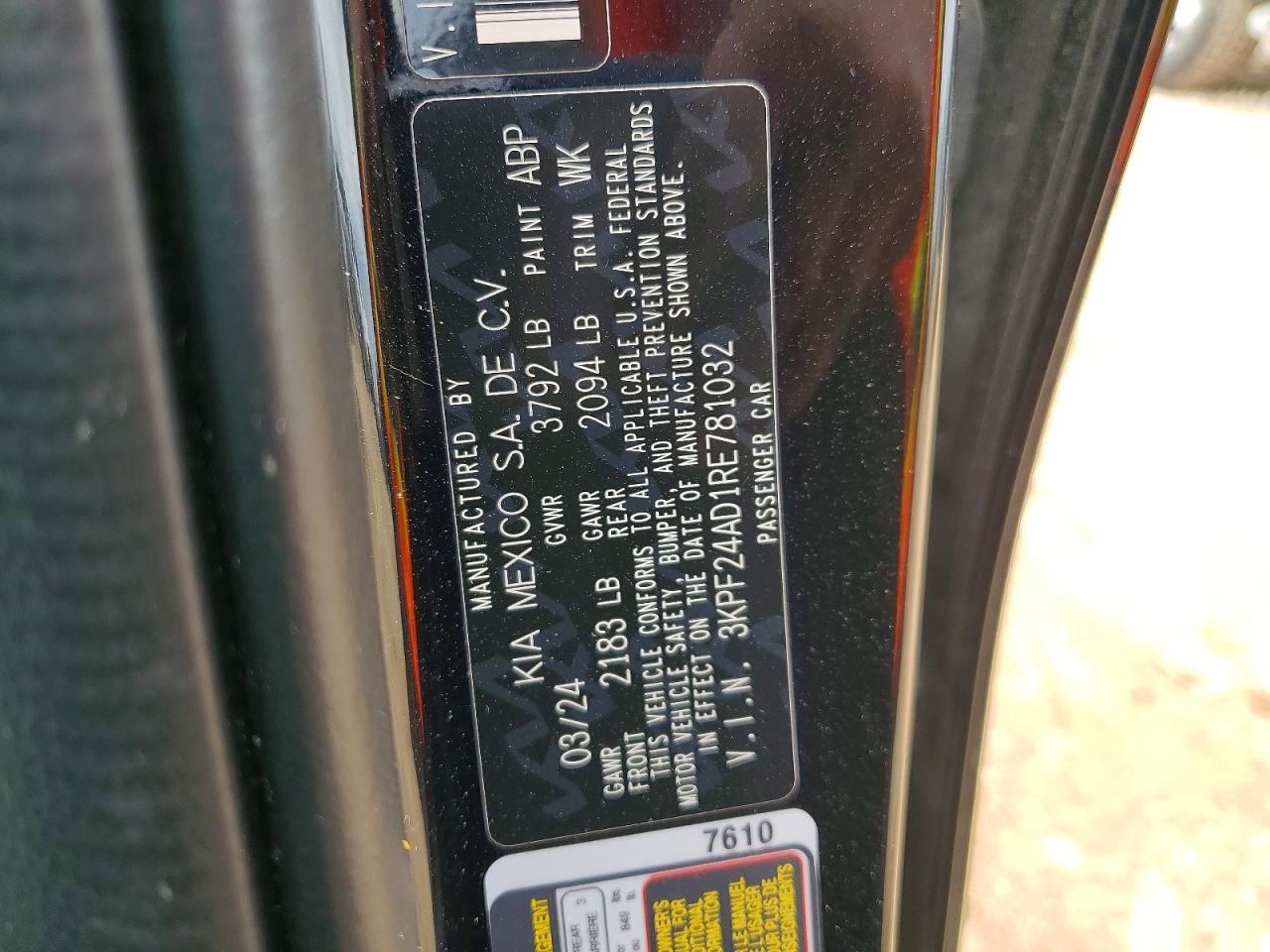 2024 KIA FORTE LXS photo 34