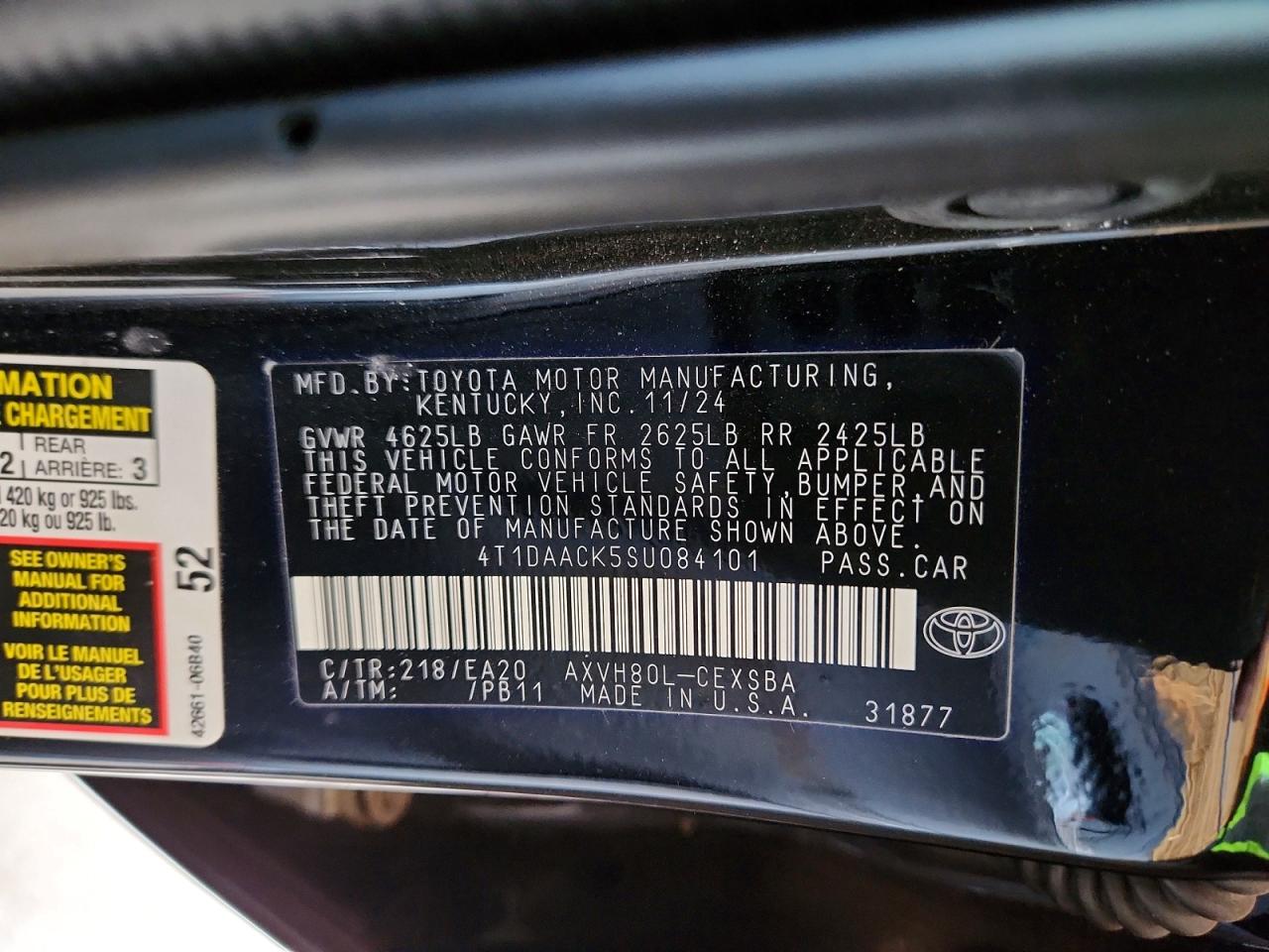 2025 TOYOTA CAMRY SE photo 12