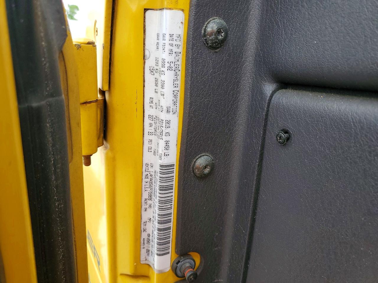 2002 JEEP WRANGLER / TJ photo 12
