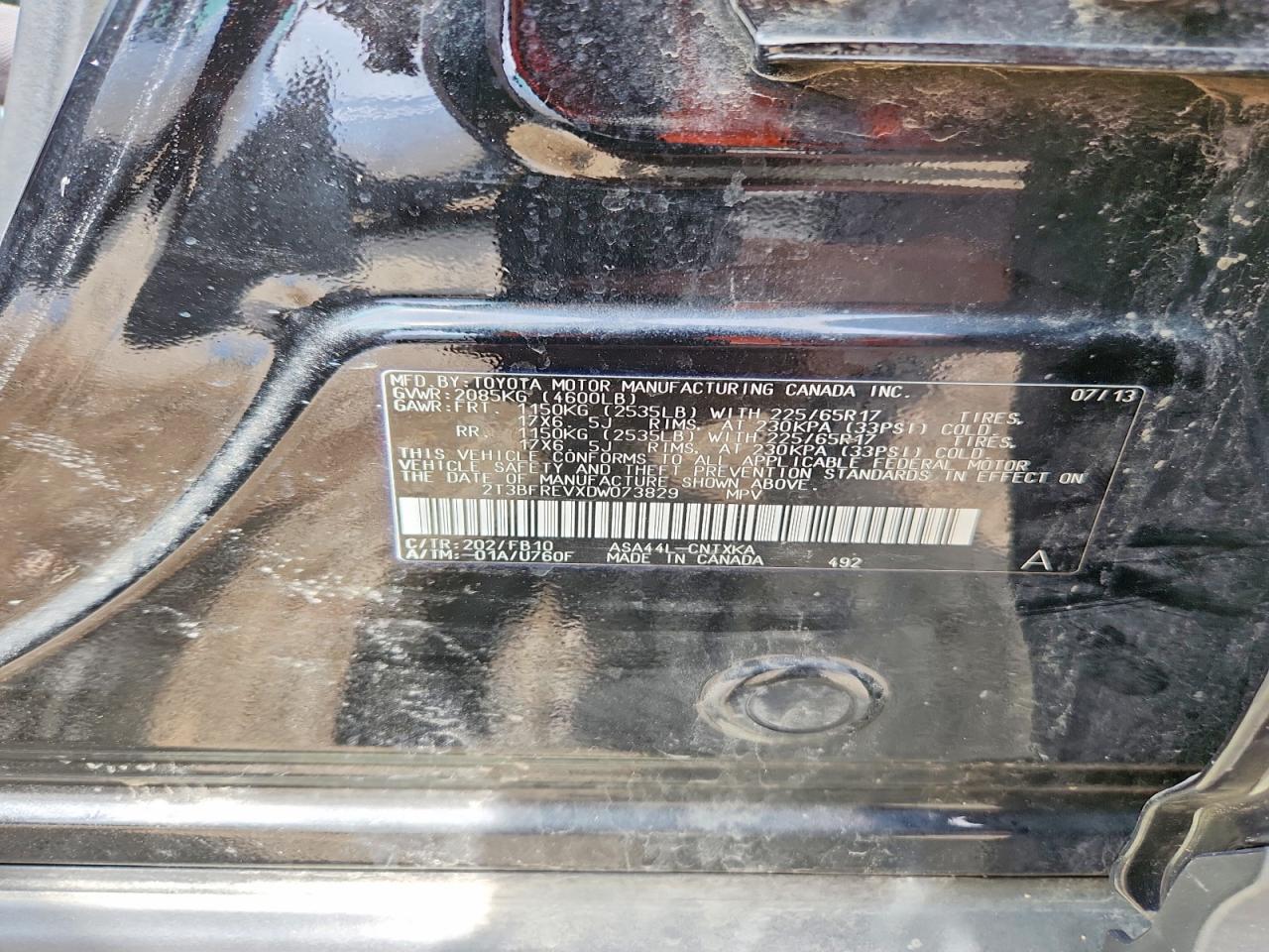 2013 TOYOTA RAV4 LE photo 34
