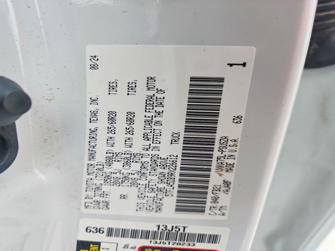2024 TOYOTA TUNDRA SR5 photo 34