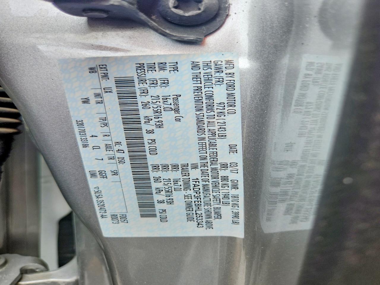 2017 FORD FOCUS SE photo 23