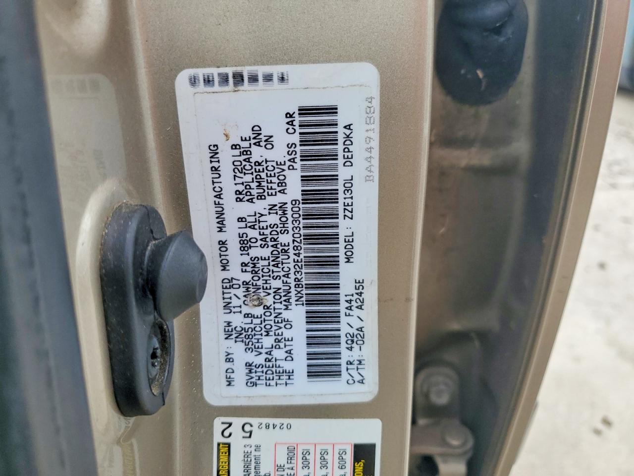 2008 TOYOTA COROLLA CE photo 23