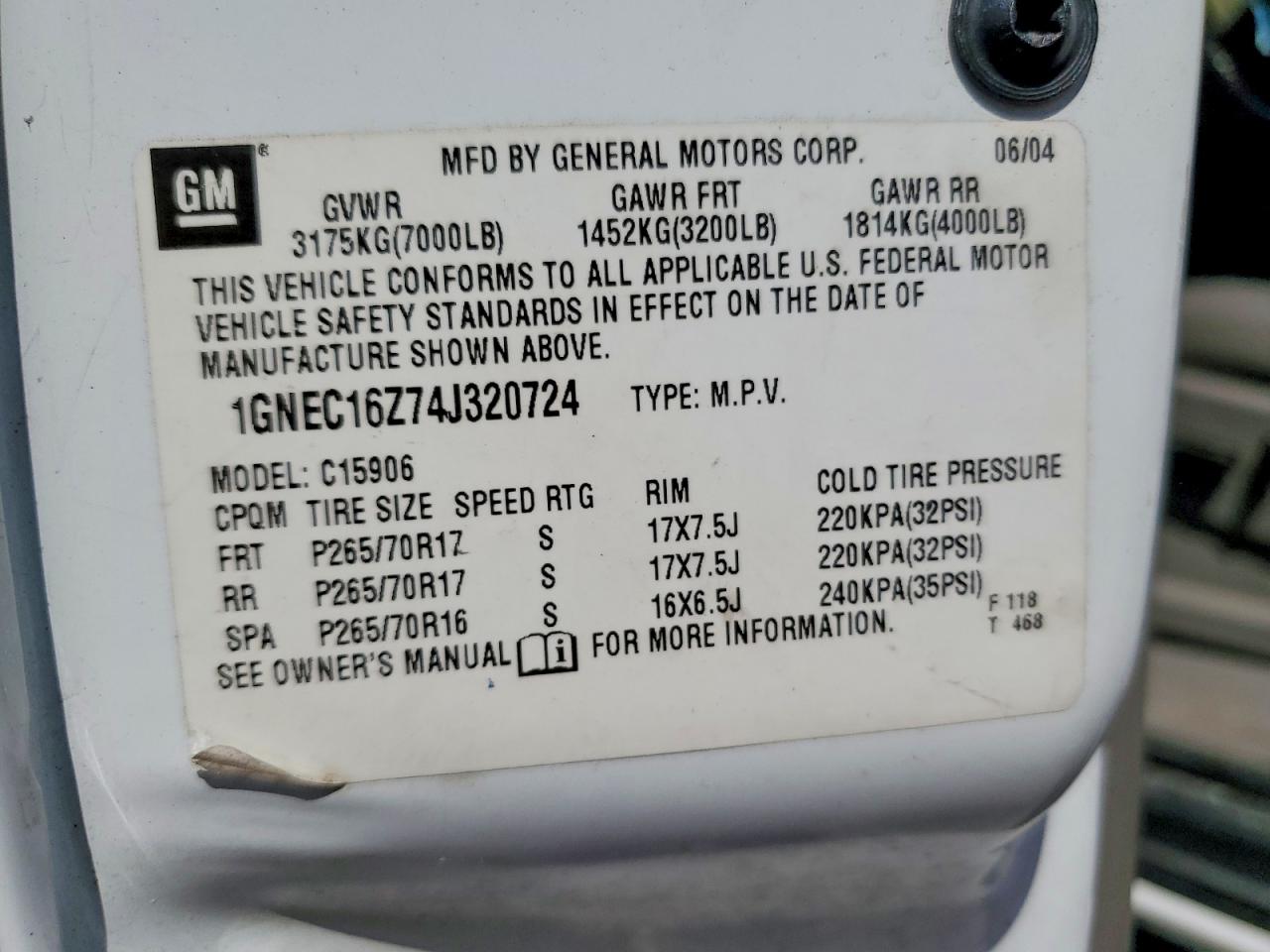 2004 CHEVROLET SUBURBAN C1500 photo 23