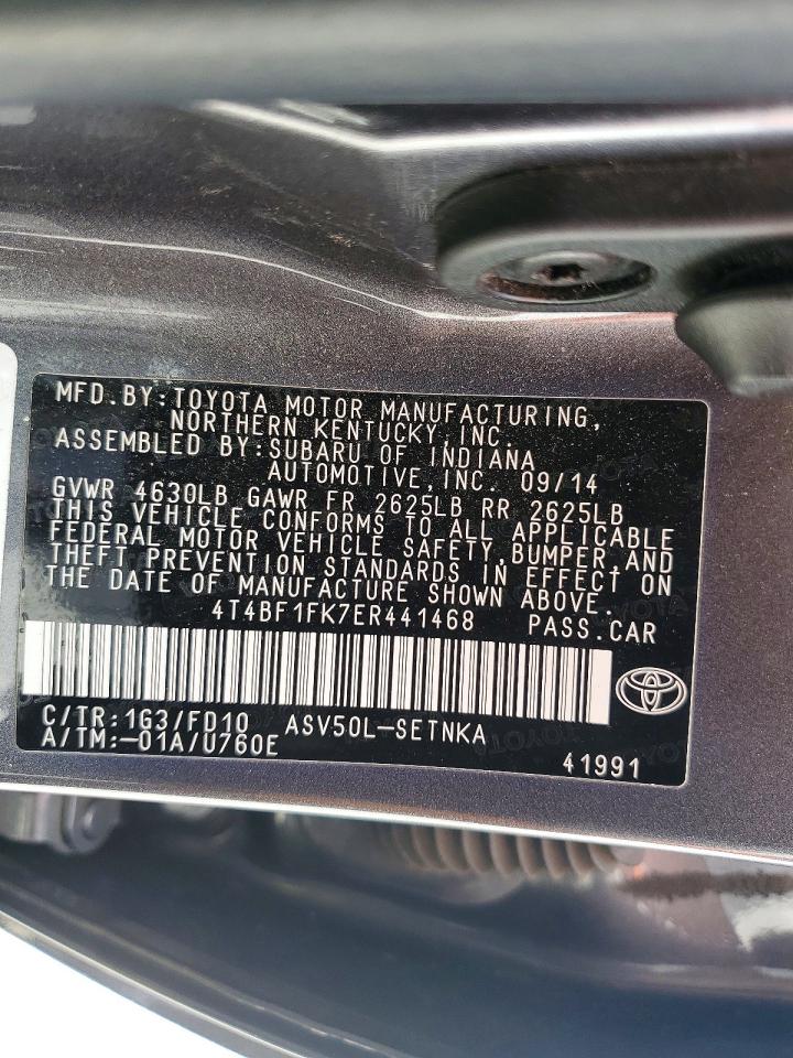 2014 TOYOTA CAMRY LE photo 25