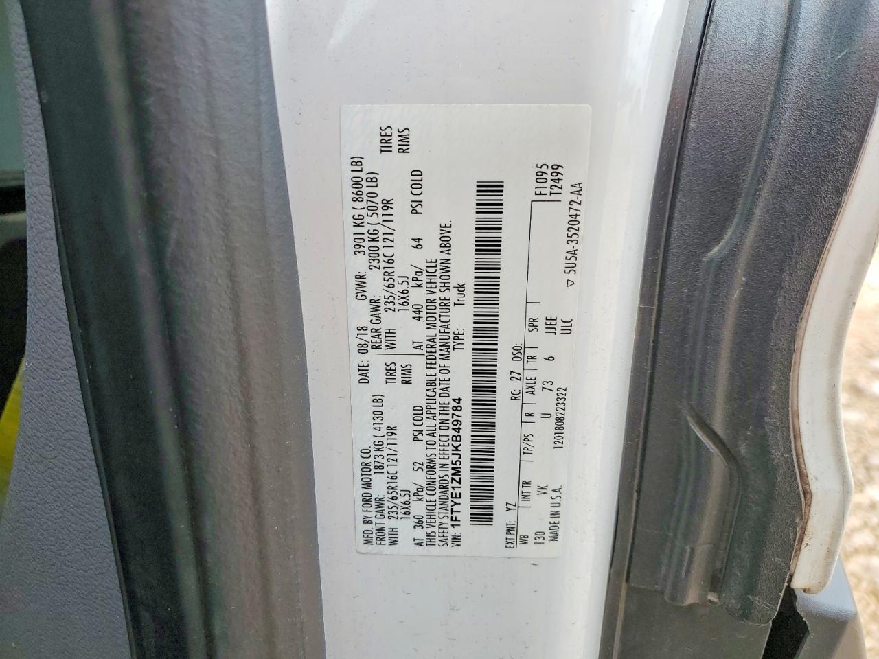 2018 FORD TRANSIT T-150 photo 25