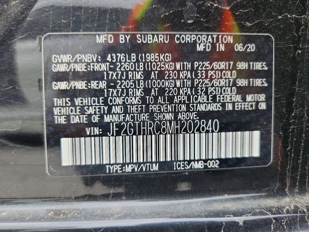 2021 SUBARU CROSSTREK SPORT photo 13