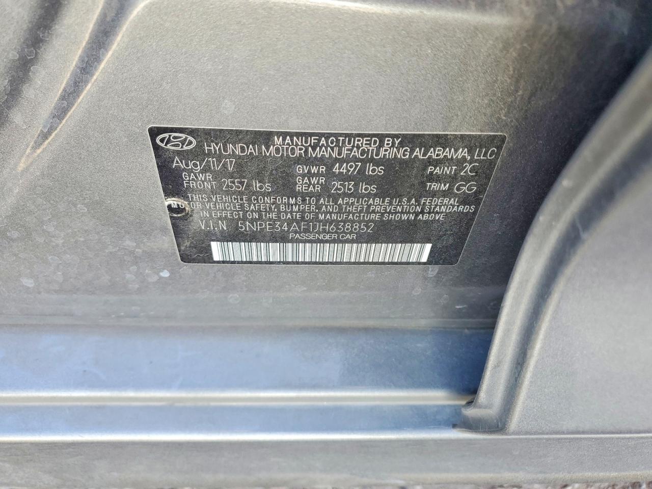 2018 HYUNDAI SONATA SEL photo 12