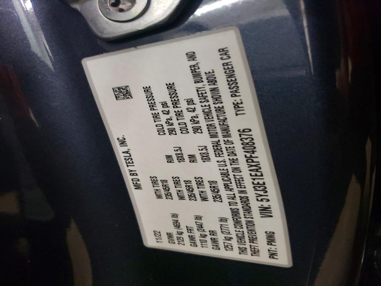 2023 TESLA MODEL 3 photo 25