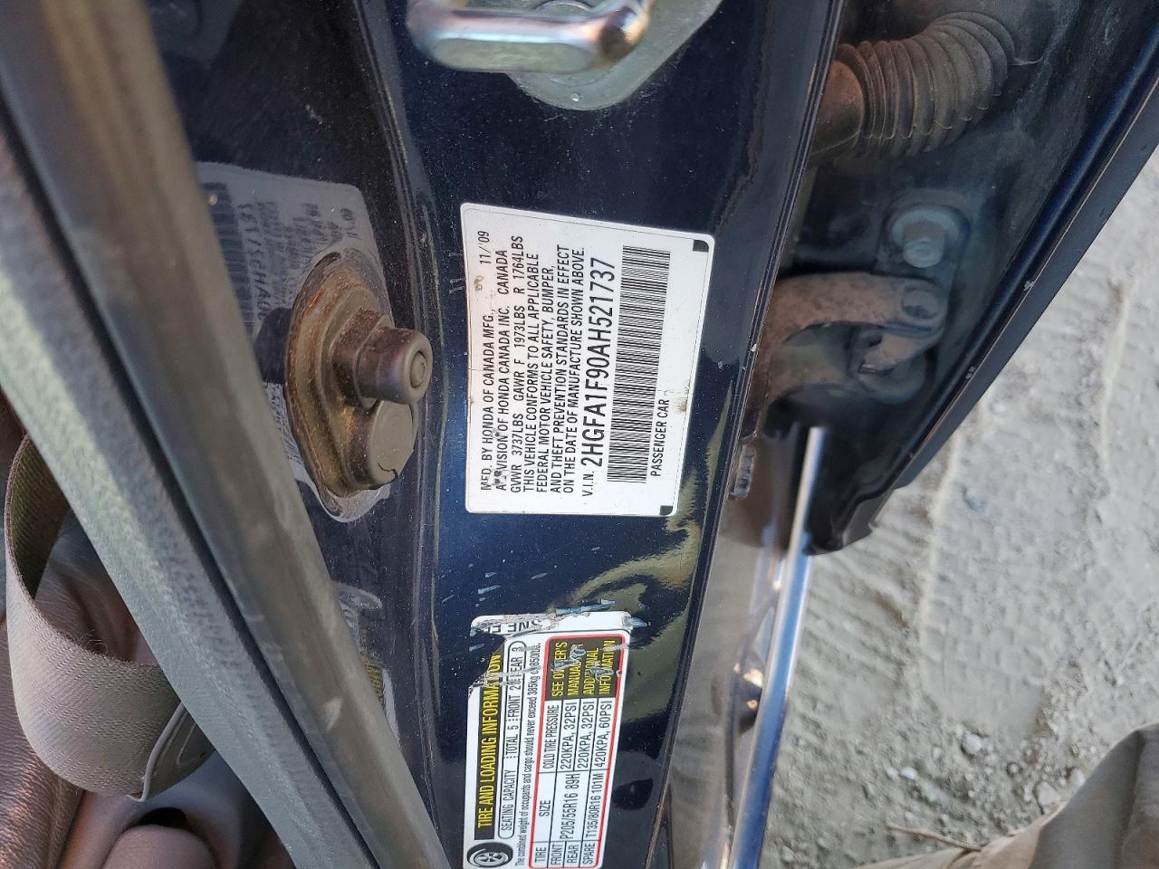 2010 HONDA CIVIC photo 34