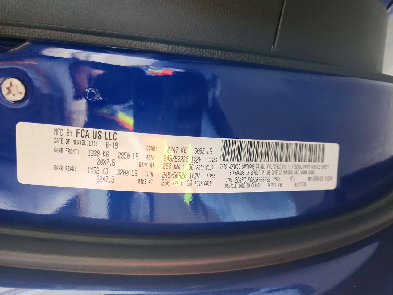 2019 CHRYSLER PACIFICA TOURING PLUS photo 37
