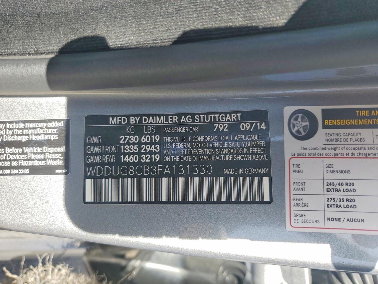 2015 MERCEDES-BENZ S 550 photo 23