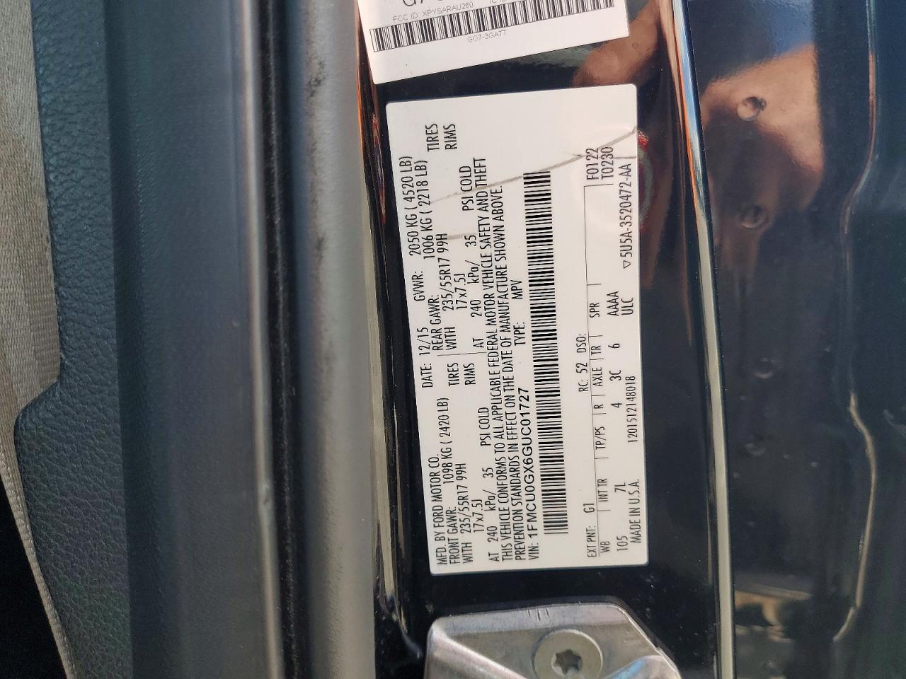 2016 FORD ESCAPE SE photo 25
