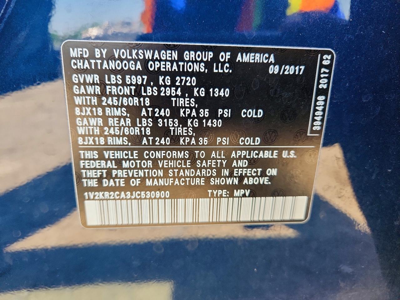 2018 VOLKSWAGEN ATLAS SE photo 25