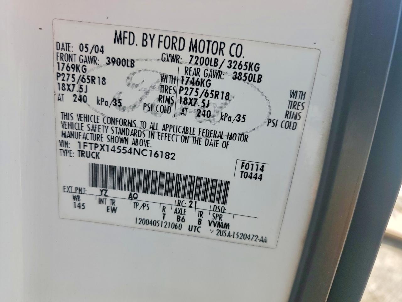 2004 FORD F150 photo 23