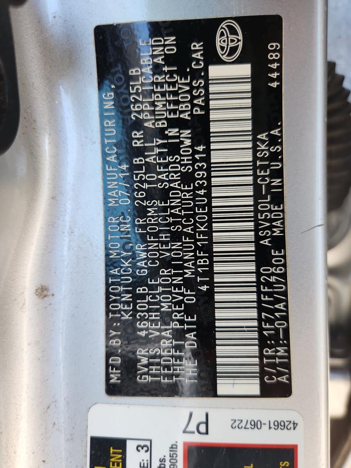 2014 TOYOTA CAMRY SE photo 23