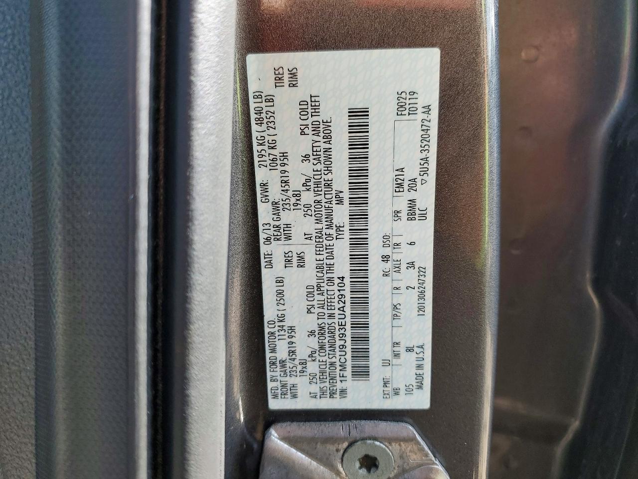 2014 FORD ESCAPE TITANIUM photo 25