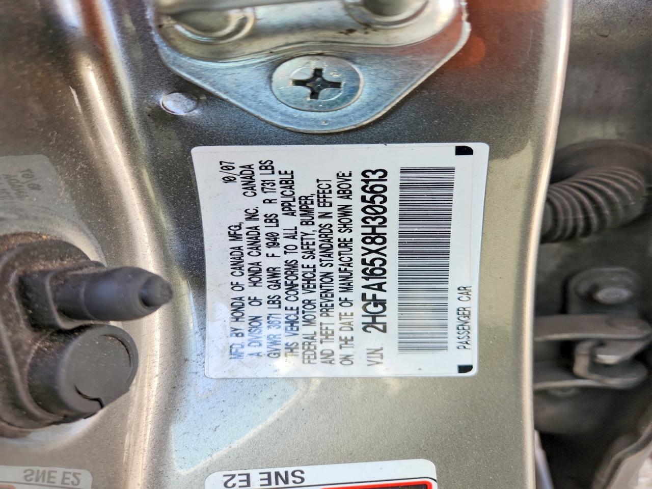 2008 HONDA CIVIC LX photo 23