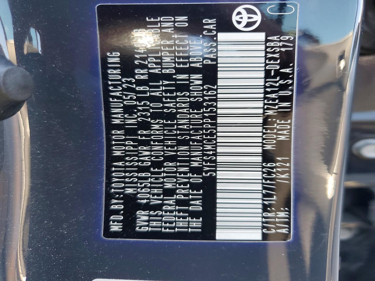 2023 TOYOTA COROLLA SE photo 34