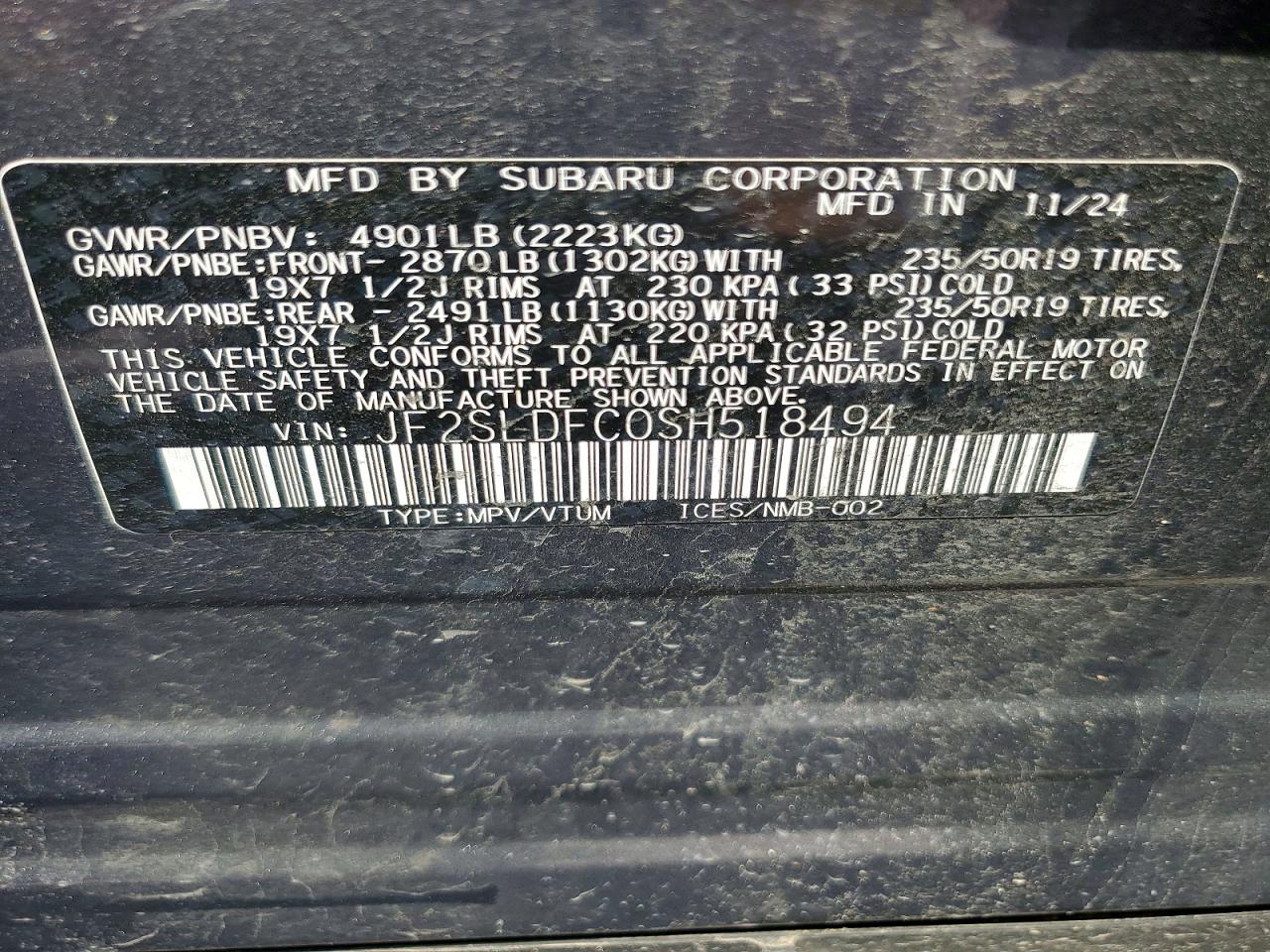 2025 SUBARU FORESTER SPORT photo 40
