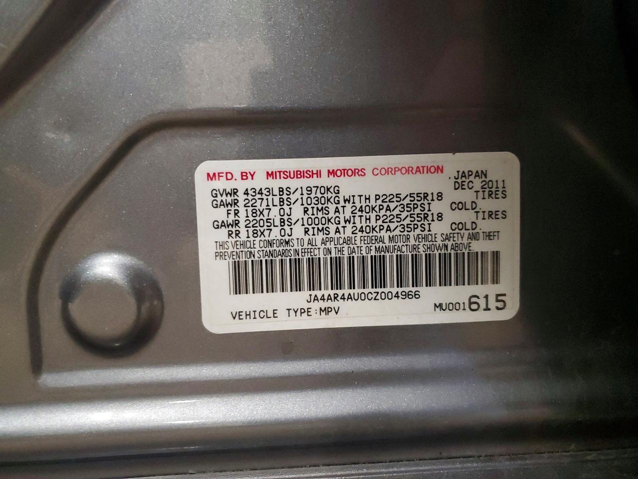 2012 MITSUBISHI OUTLANDER SPORT SE photo 13