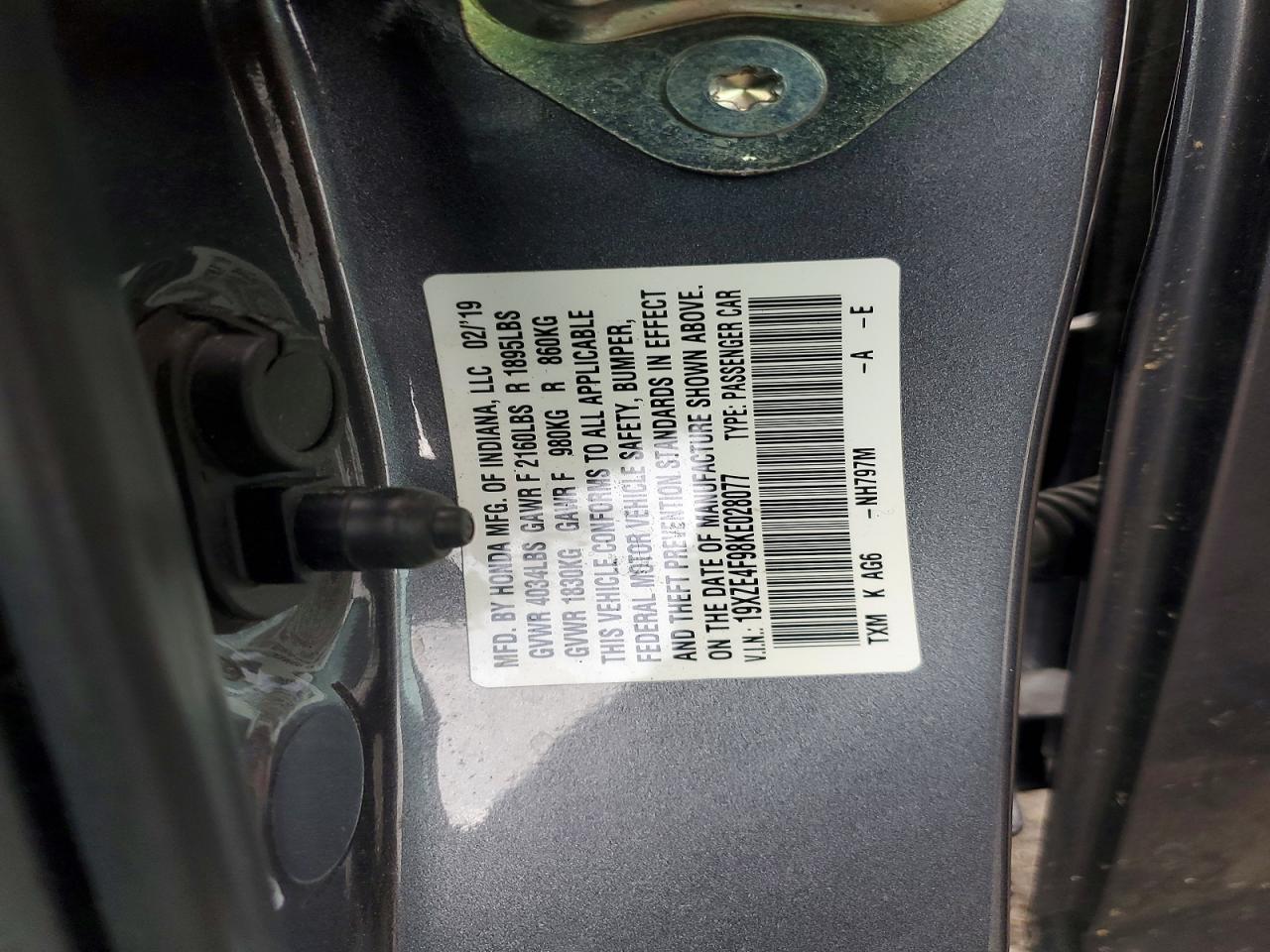 2019 HONDA INSIGHT TOURING photo 40