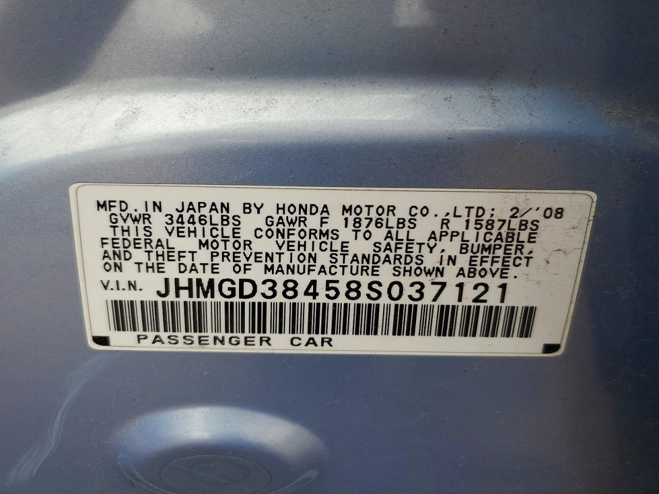 2008 HONDA FIT photo 34